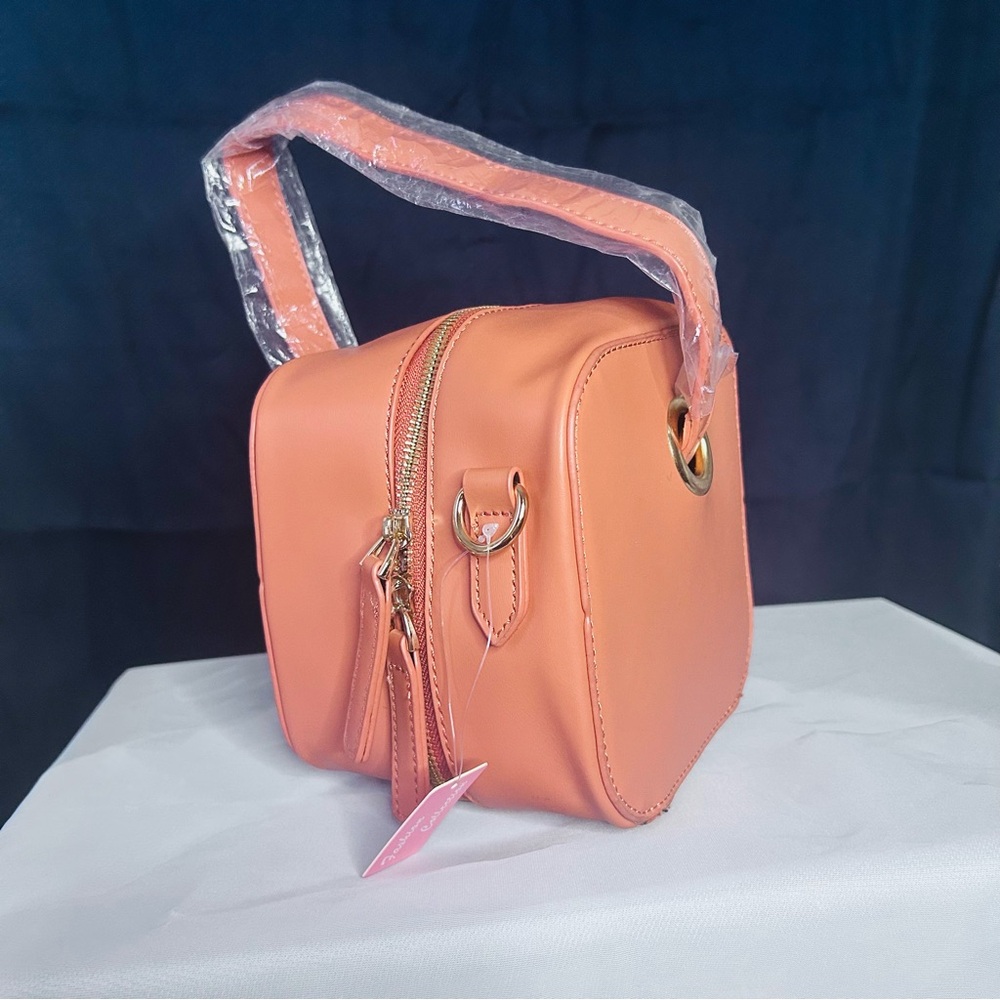 Brown-Peach Handbag